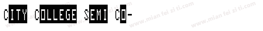 City College Semi Co字体转换